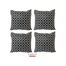 Kırlent Yastık Dolgulu Vip Yastık 4 Adet-43X43 Cm(Karaçatı) (525115649)