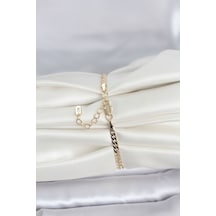 Cm 14k Gold Renk Zincirli Model Kadın Bileklik - Lisinya Çok Renkli