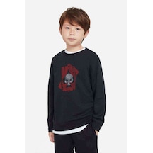 Tshirthane Motörhead Iskambil Kurukafa Rock Baskılı Unisex Çocuk Sweatshirt (534629451)