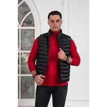 Slimfit Dik Yaka Fermuar Kapamalı Erkek Kapitone Yelek 001 Slimfit Dik Yaka Fermuar Kapamalı Erkek Kapitone Yelek 001