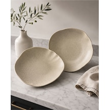 2li Sahara Tone Deep Plate 27 Cm 1010cc Çok Amaçlı Servis / Sunum Tabağı/meze/aperatif/makarna Çok renkli