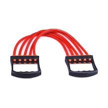 Sones 5 Direnç Tüpü Göğüs Genişletici Göğüs Egzersizi Çekici Kol Güçlendirme Eğitmeni Çıkarılabilir Çekme Halatı Fitness Ekipmanı Kırmızı