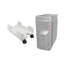 Sones Zj008 Frenli Hareketli Tepsili Bilgisayar Ana Bilgisayar Braketi Gri Beyaz