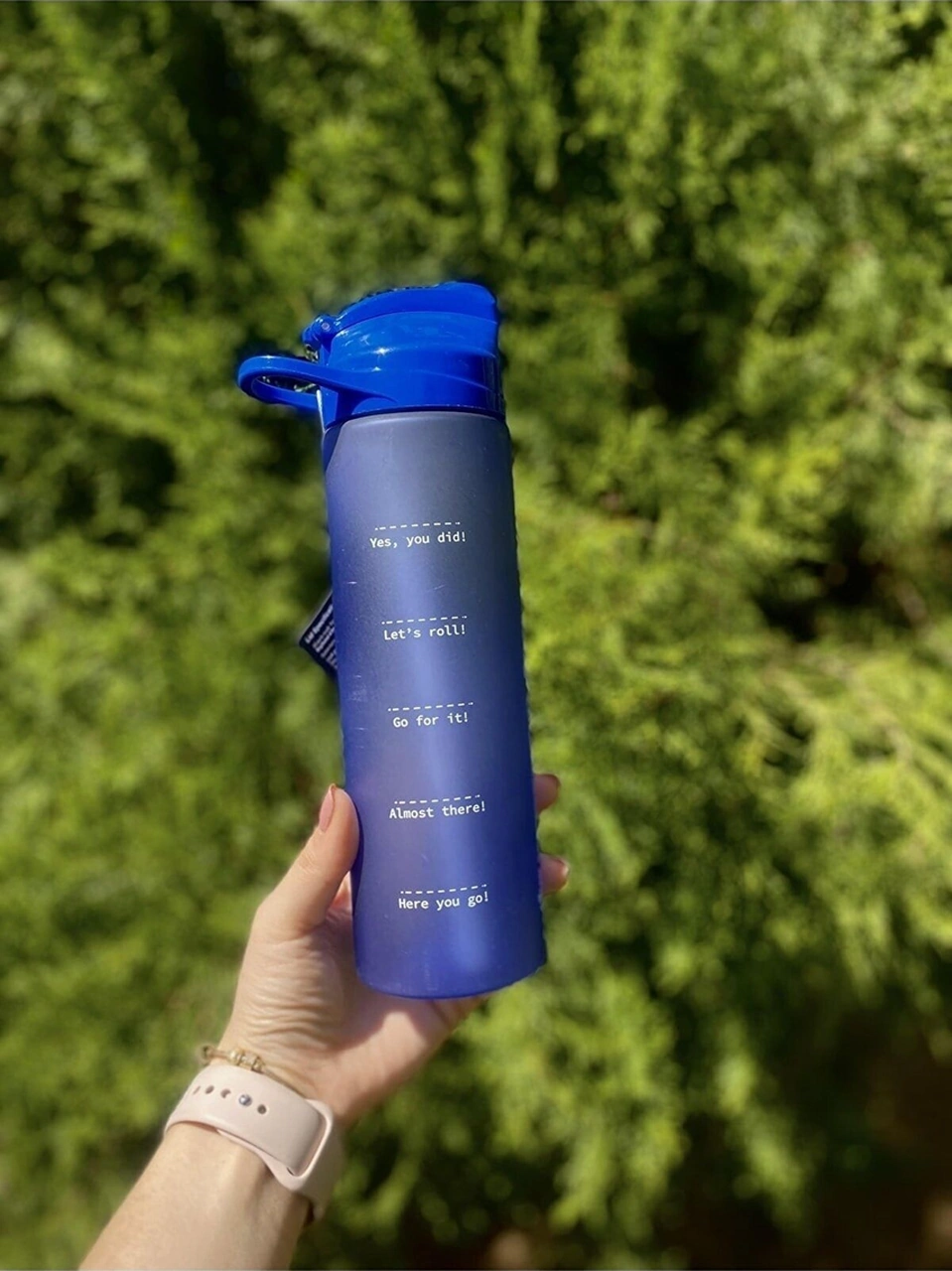 Tritan Su Matarası Su Şişesi Suluk Pipetli 600 Ml Mavi