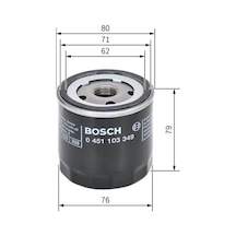 BOSCH F026407197 YAĞ FİLTRESİ