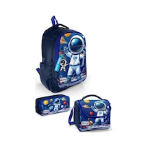 Coral High Lacivert Astronot Desenli 3 Lü Okul Çanta Seti 33252