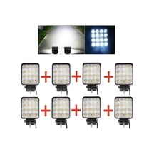 8 Adet Off Road Sis Farı - Lambası 16 Led Kare Çalışma Lambası (495401061)