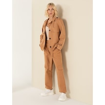 Pierre Cardin Kadın Camel Kanvas / Chino Pantolon 50254356-vr015 Camel