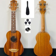 Puka Maun Ağacı Soprano Ukulele+Kılıf+Akort Aleti+Pena Full Set