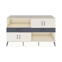 Hyperion Konsol 3 Raflı 2 Çekmeceli 4 Kapaklı 176x44x99 Aytaşı-aytaşı/antrasit Aytası/aytası - Aytası