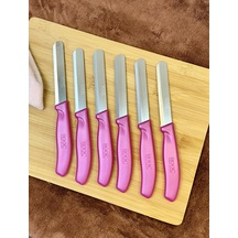 Kapris 6 Adet Sebze Bıçağı Seti Alman Model Pembe Slr02 Pembe