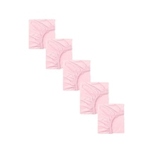 5 Adet 40 X 80 + 10 Cm Anne Yanı Lastikli Penye Kumaş Bebek Çarşafı-pembe