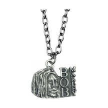 Bob Marley Kolyesi 60 Cm Metal Zincirli, Unisex Reggae Ruhunu Taşıyan Aksesuar Çok renkli