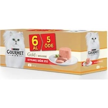 Kıyılmış Sığır Etli Yetişkin Kedi Konservesi 6 Al 5 Öde