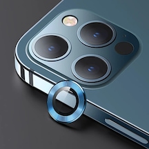 Usams İphone 12 Pro 3d Metal Çerçeveli Kamera Lens Koruyucu- 5775