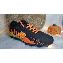 M.P Erkek Halı Saha Kalın Dişli Krampon Ckr00465 Siyah - Turuncu