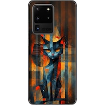 Samsung Galaxy S20 Ultra Uyumlu Şeffaf Kılıf Aesthetic 2 Tasarımlı