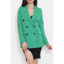 Blazer Ceket Yeşil - 80027.683. Çok Renkli