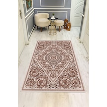 Modern Desenli Dijital Baskı Kaymaz Taban Halı H1096 Renkli