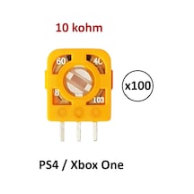 100 Adet 10k Ps4 Xbox One Analog Mikro Direnç Potans Turuncu