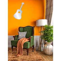 Aynalı Duvar Süsü Sticker 2 Adet Gitar Şekilli 34x15x0,6cm