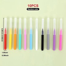 Willowhaven 10lu Diş Arası Fırçası Rastgele Renk Nylon Kıllı Braces Plak Temizleme