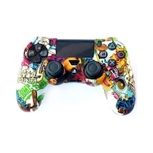 Playstation 4 Desenli Kol Koruyucu Silikon Kılıf 9p4