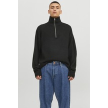 Jack & Jones Erkek Kazak 12241817 Siyah Siyah