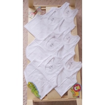 Ceylanoğlu 6'lı Paket %100 Pamuk Erkek Çocuk Atlet 001