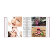 Fotoğraf Albümleri 200 Cepli Kabartmalı "bebek Çerçeve Cover Albüm 4 Adet 6 Baskı İçin, Pembe Diğer
