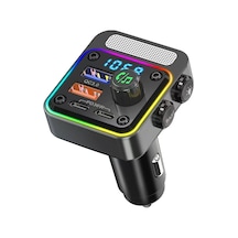 Lapas Fmt-01 36w Hızlı Şarj Destekli Dijital Göstergeli Bluetooth Fm Transmitter Siyah