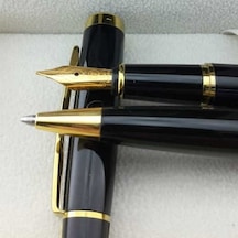 Scrikss 38 Siyah Gold Dolma&Tükenmez Kalem Seti