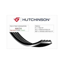 HUTCHINSON 3PK740 V Kayışı CLIO II CLIO Symbol I 98-09 Kangoo Twingo 1.2 Ac
