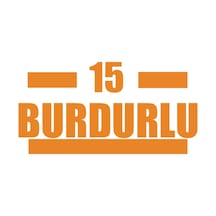 15 Burdurlu Araba Sticker 17x17 Cm Turuncu