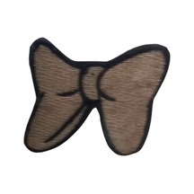 Aplike Ütü İle Yapışan Küçük Kelebek Kahverengi Arma 3x2 Cm