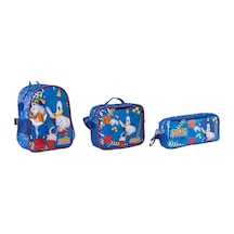 Anaokul Sırt Çantası 3 Lü Set Mavi