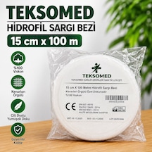 Teksomed Hidrofil Sargı Bezi 15 Cm X 100 Metre Yüksek Emici, Yumuşak Ve Hava Geçirgen 3 Adet