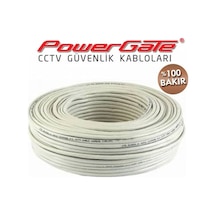 Powergate Pro Cctv 2+1(2X0.50+0.33)Bakır(100M)