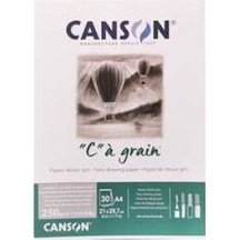 Canson Ca Grain Grey Drawing Paper 30 Yaprak 250G 21X29.7