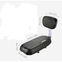 Valkyrie Çocuk Ve Yetişkin İçin Bisiklet Arka Koltuğu, Sele Sırtlıklı Yumuşak Minder Bagaj Koltuğu Mavi