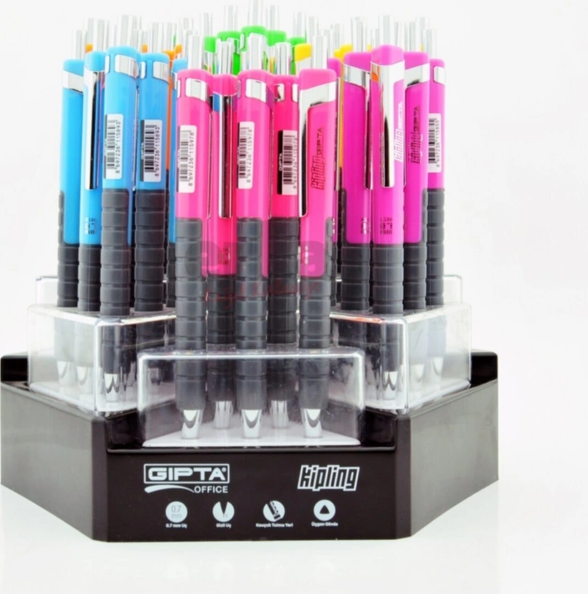 Versatıl- Kıplıng 0.7mm Neon 6 Renk 36'lı Stand Renkli