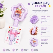 Sevimli Karekter Yumuşak Uçlu Çocuk Saç Tarağı 0