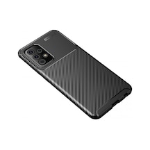 Samsung Galaxy Uyumlu - A72 Kılıf Auto Focus Karbon Kapak - Siyah