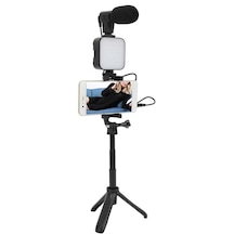 Mey İthalat Video Making Kit Telefon Tutucu Vlog Video Mini Led Işıklı Belirtilmemiş
