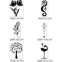 Airbrush Tattoo Zarif Ruhlu Tasarımlar Geçici Dövme Şablonu Seti Sadece Desen