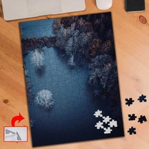 Havadan Göl Çekimi 240 Parça Puzzle Yapboz Tablo-a0121