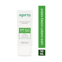 Agarta Leke Karşıtı Aydınlatıcı 50 ML Spf+50 Yüz Güneş Kremi