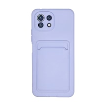 Mi 11 Kılıf Kelvin Kartvizitli Silikon - Lila İtdark30029