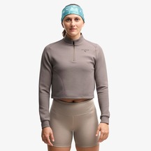Puma X Hyrox Quarter-zip Top Kadın Bej Sweatshirt 527635 Çok Renkli