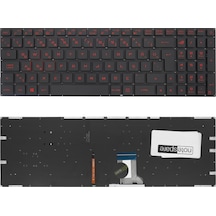 Asus Uyumlu Fx502, Fx502v, Fx502vm, Fx502vs, Fx502vt, Fx502vy, Fy120tc Klavye Tr Işıklı Siyah